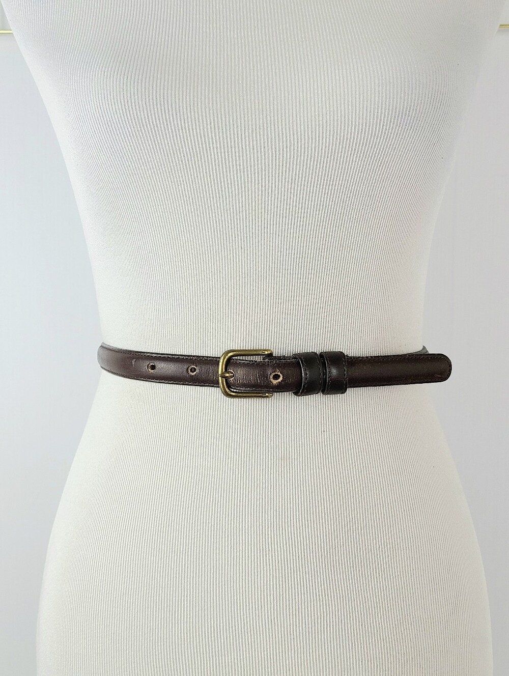 Coach Dark Brown Genuine Leather Made in New York City Vintage Belt